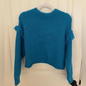 Zara Knit Sweater with Fringe